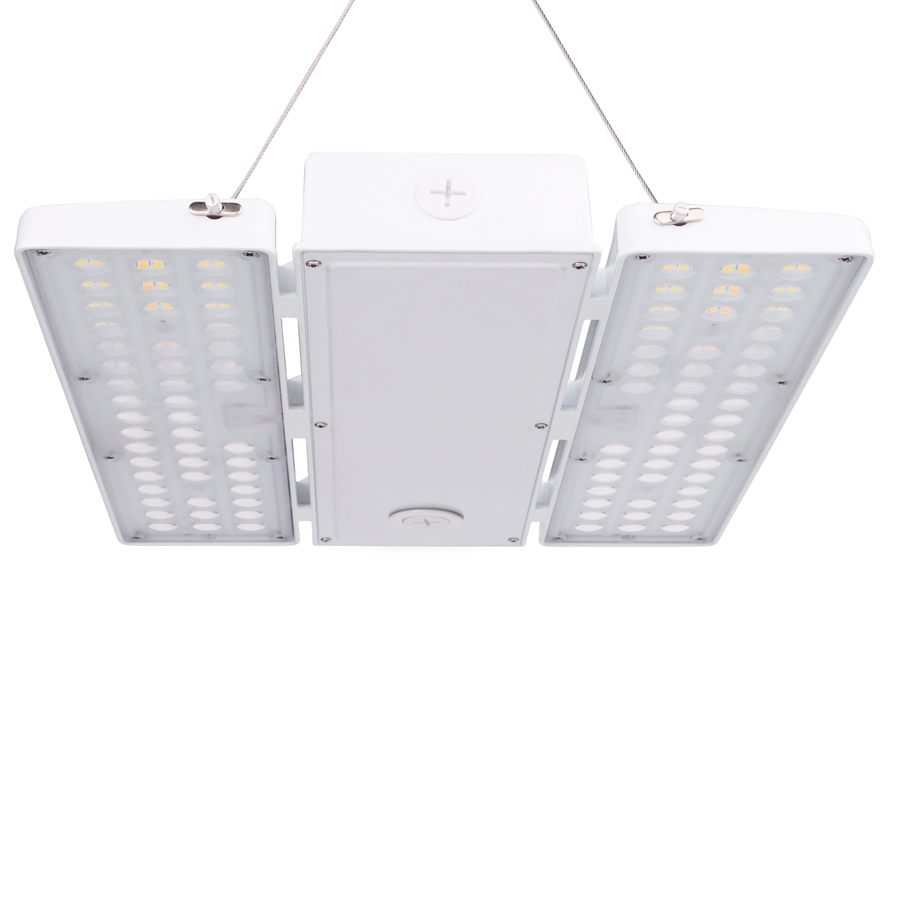 1.2FT LED High Bay Linear Light 115-130-155W Wattage Adjustable - 4000/5000K - 23250Lumens 0-10V Dimmable With sensor base, 277-480VAC Input Voltage - DLC 5.1 Premium