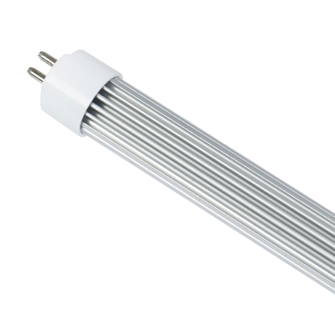4ft T8 18W LED Tube, 3000K, 2700 Lumens - Ballast Bypass (Type B) - 100-277VAC, Aluminum Housing, Non-Dimming, Clear Lens - (30 Pack)