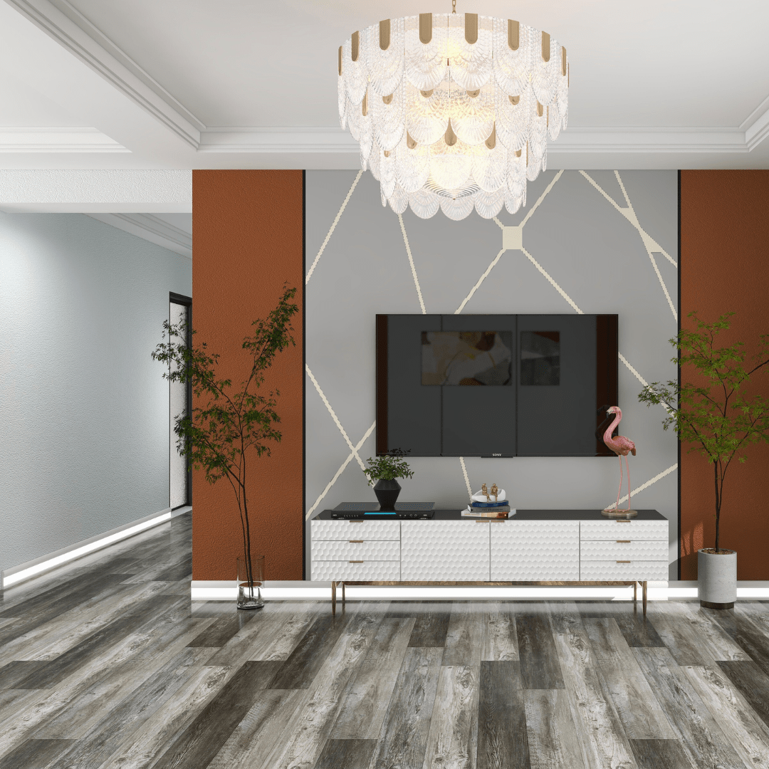 7" x 48" x 4.5mm Thickness Weathered Gray Click Lock Luxury Vinyl Plank, 12MIL (26SQ FT/ BOX)