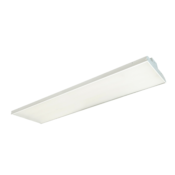 4FT Single Panel LED High Bay, 300W, 5000K, 120-277V - 0-10V Dimmable, Commercial Warehouse Lighting