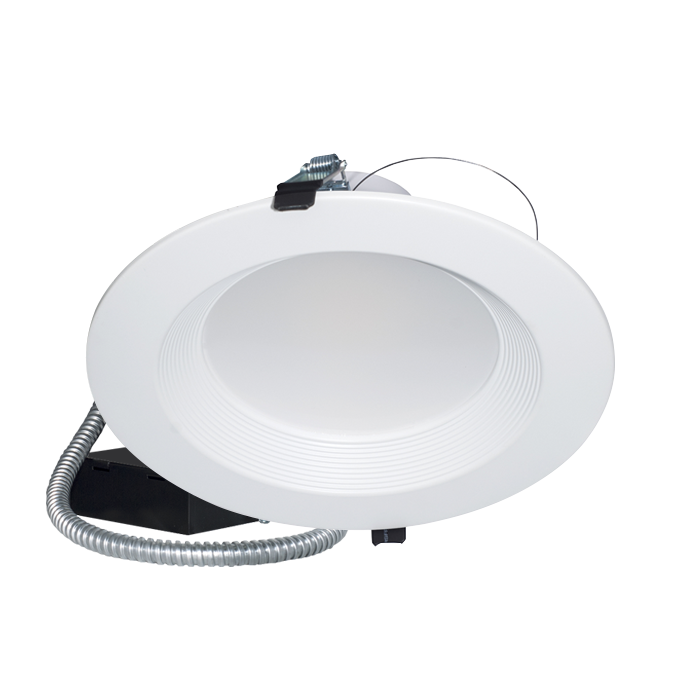 8" Commercial Downlight, Commercial Grade Recessed Downlight with Wattage and 3CCT Selector