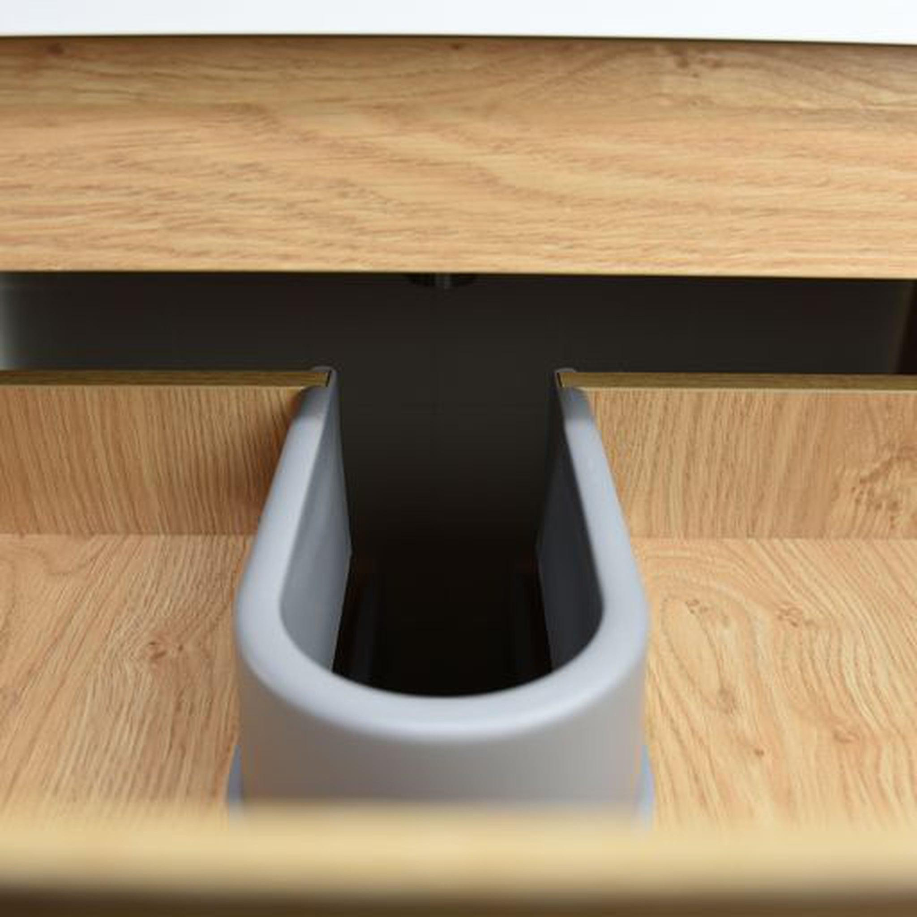 Elysian 30" New England Oak Freestanding Vanity With Single Reinforced White Acrylic Sink