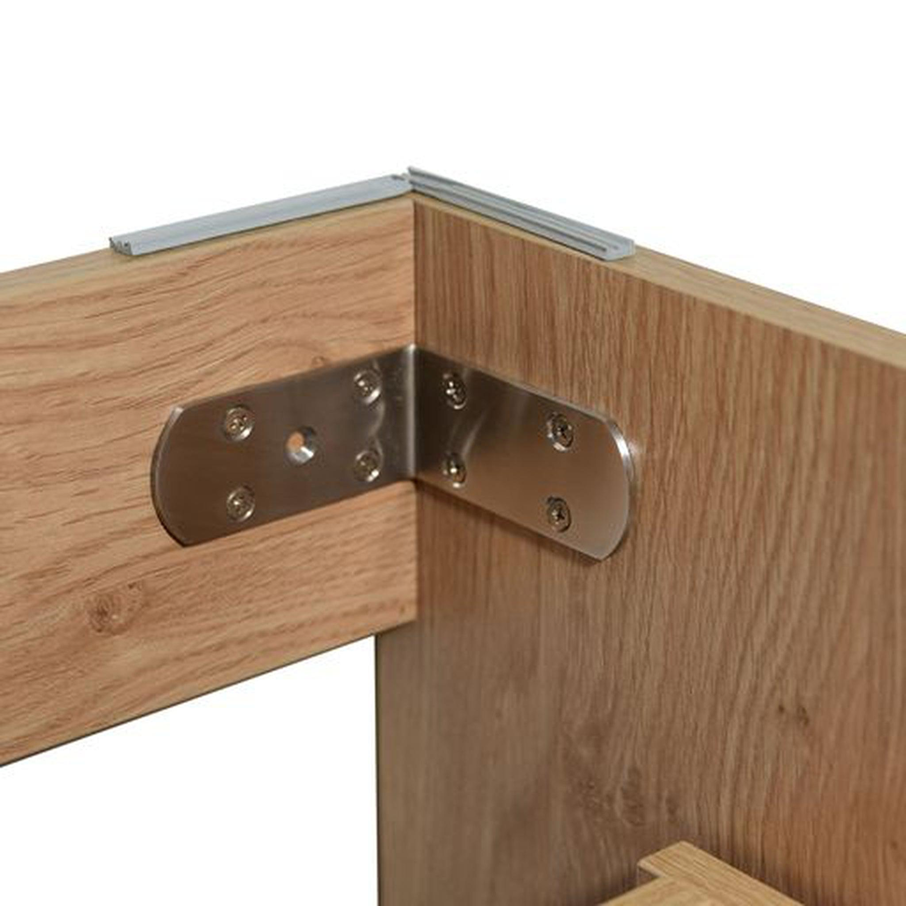 Elysian 30" New England Oak Freestanding Vanity With Single Reinforced White Acrylic Sink