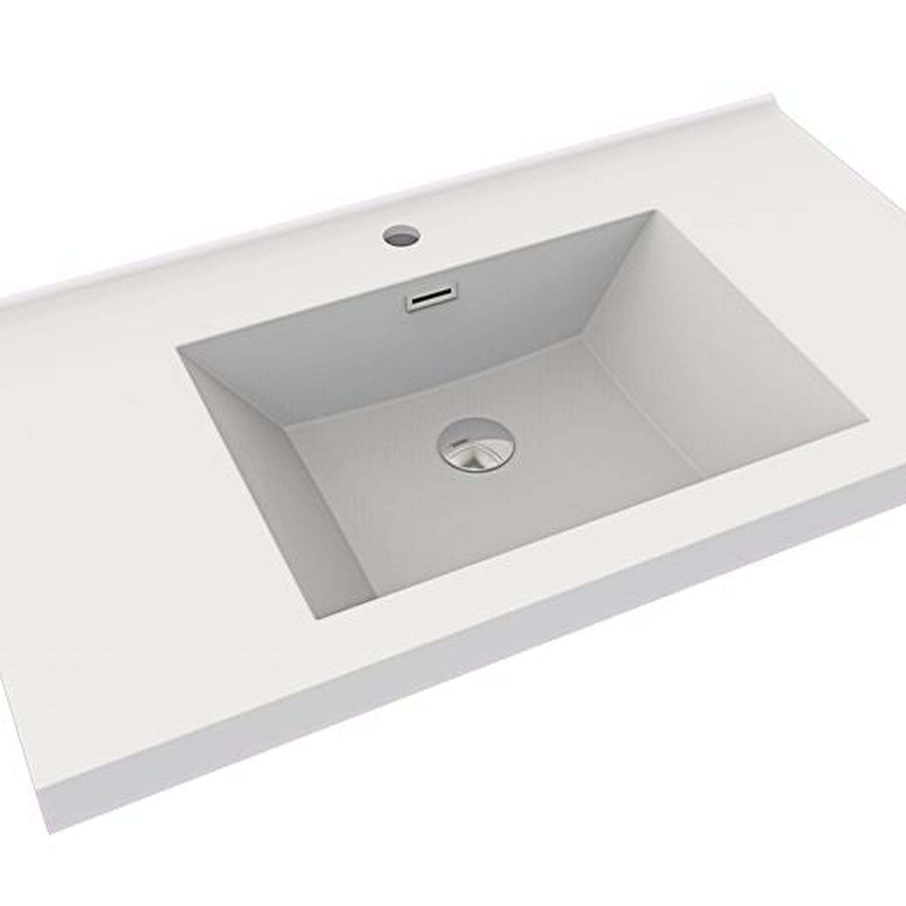 Eden 36" High Gloss White Wall-Mounted Modern Vanity With Single Reinforced White Acrylic Sink