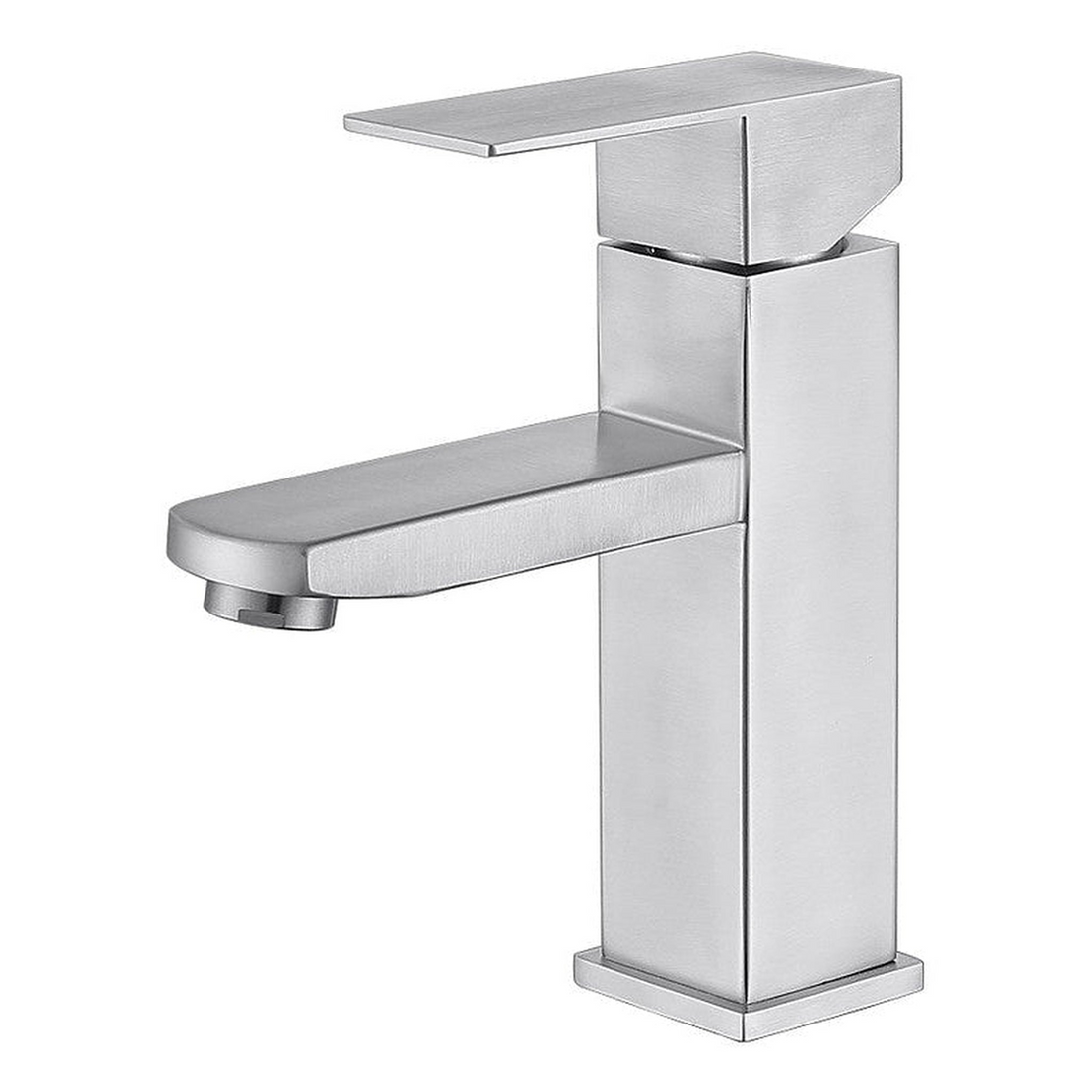 BathCraft Nelli 6" x 7" Single Hole Brushed Nickel Faucet