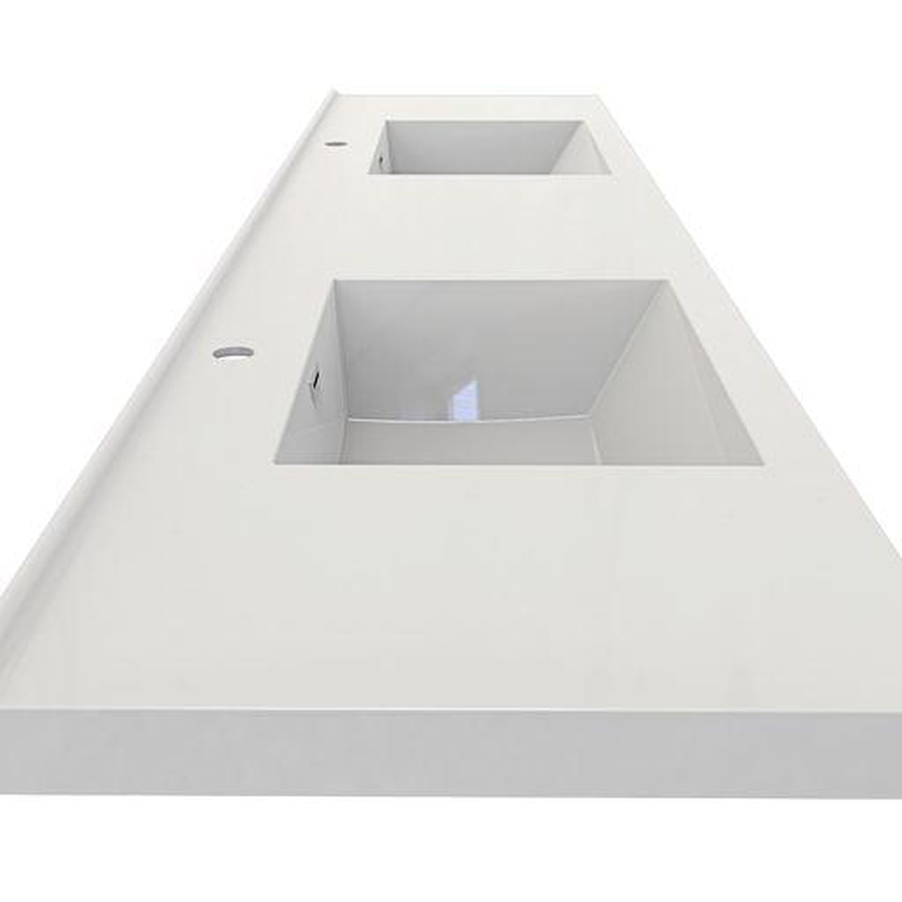 Eden 84" Rosewood Wall-Mounted Modern Vanity With Double Reinforced White Acrylic Sinks