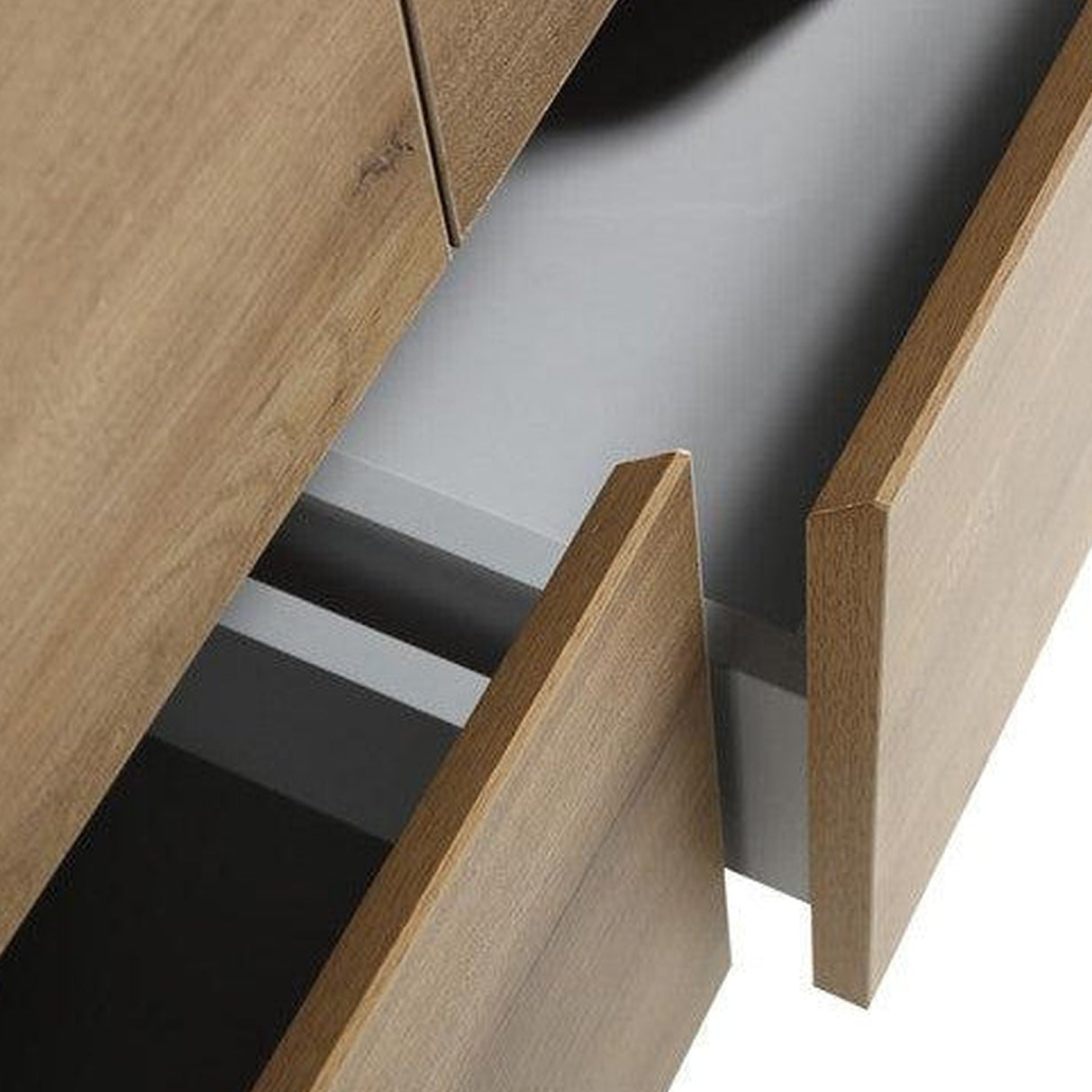 Noble 60" White Oak Wall-Mounted Modern Vanity With Double Reinforced White Acrylic Sinks