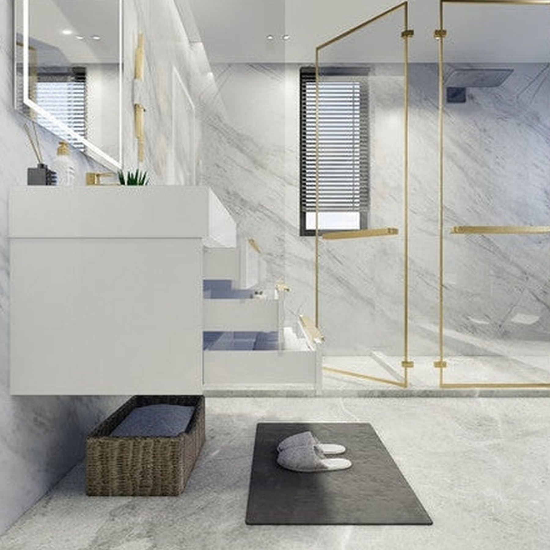 Elara 30" High Gloss White Wall-Mounted Vanity With Single Reinforced White Acrylic Sink