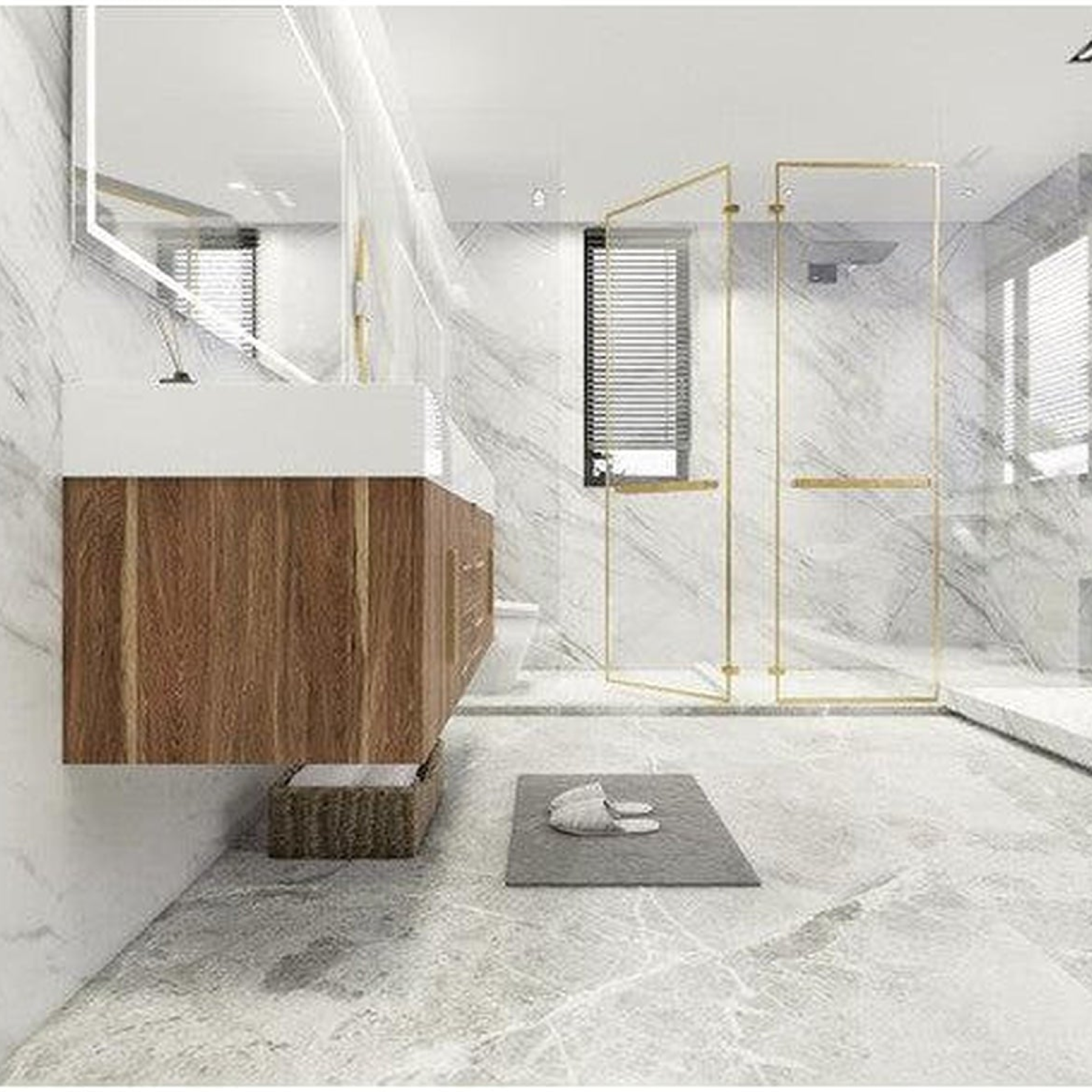 Elara 60" White Oak Wall-Mounted Vanity With Single Reinforced White Acrylic Sink