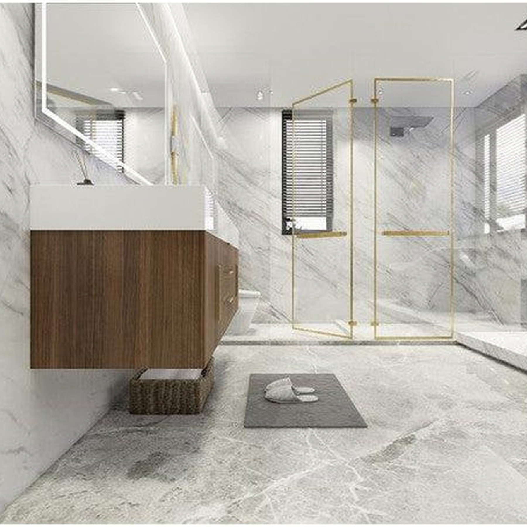 Elara 60" Rosewood Wall-Mounted Vanity With Single Reinforced White Acrylic Sink