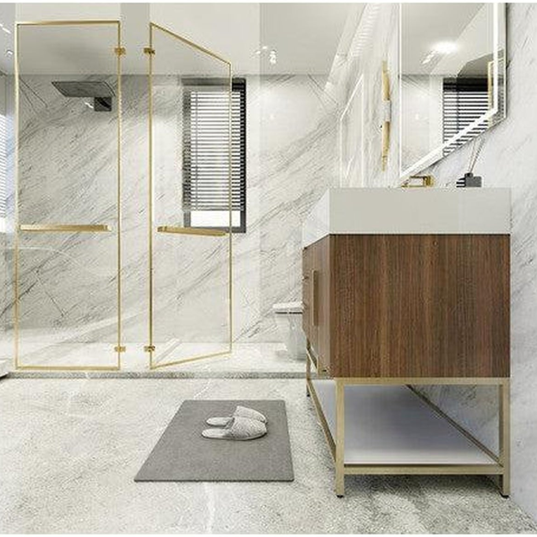 Elara 36" Rosewood Freestanding Vanity With Left Side Drawers and Single Reinforced White Acrylic Sink