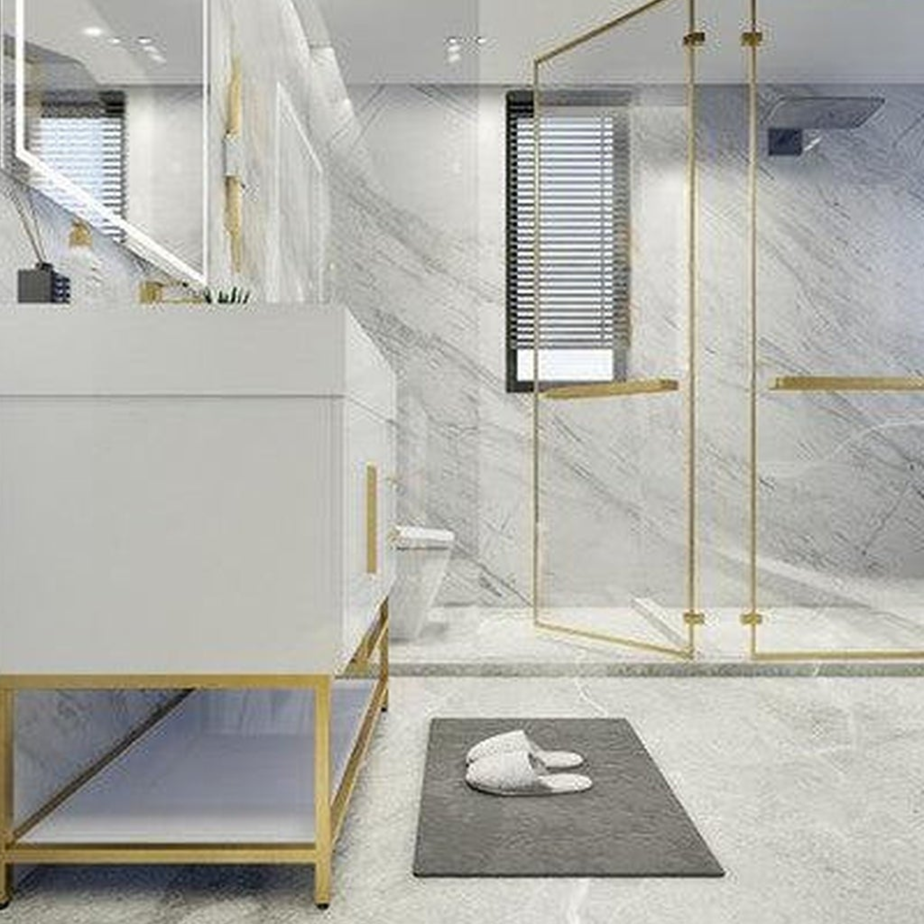 Elara 36" High Gloss White Freestanding Vanity With Right Side Drawers and Single Reinforced White Acrylic Sink