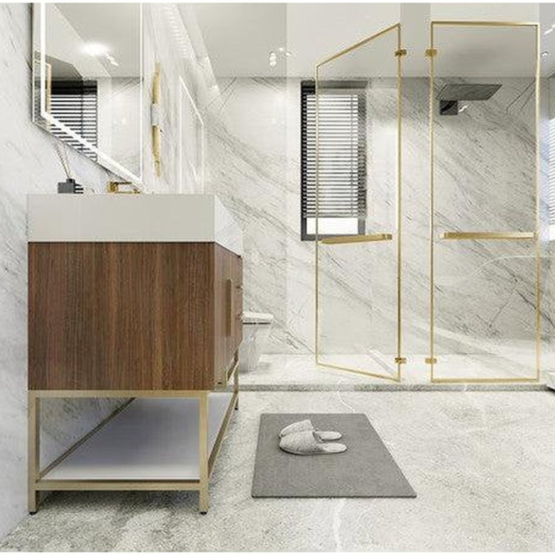 Elara 36" Rosewood Freestanding Vanity With Right Side Drawers and Single Reinforced White Acrylic Sink