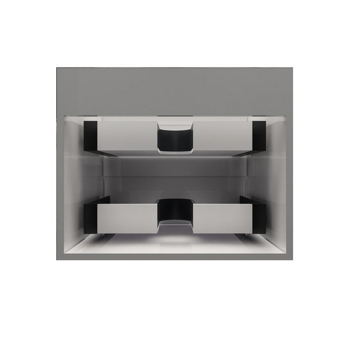 Prime 24" Gloss White Wall-Mounted Vanity With Single Reinforced White Acrylic Sink