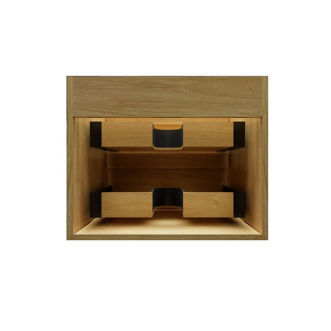 Prime 24" Teak Oak Wall-Mounted Vanity With Single Reinforced White Acrylic Sink