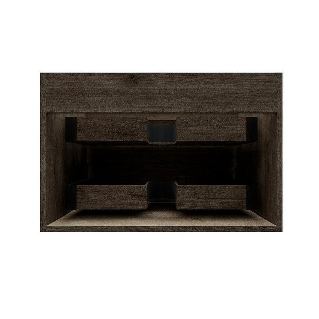 Prime 30" Gray Oak Wall-Mounted Vanity With Single Reinforced White Acrylic Sink