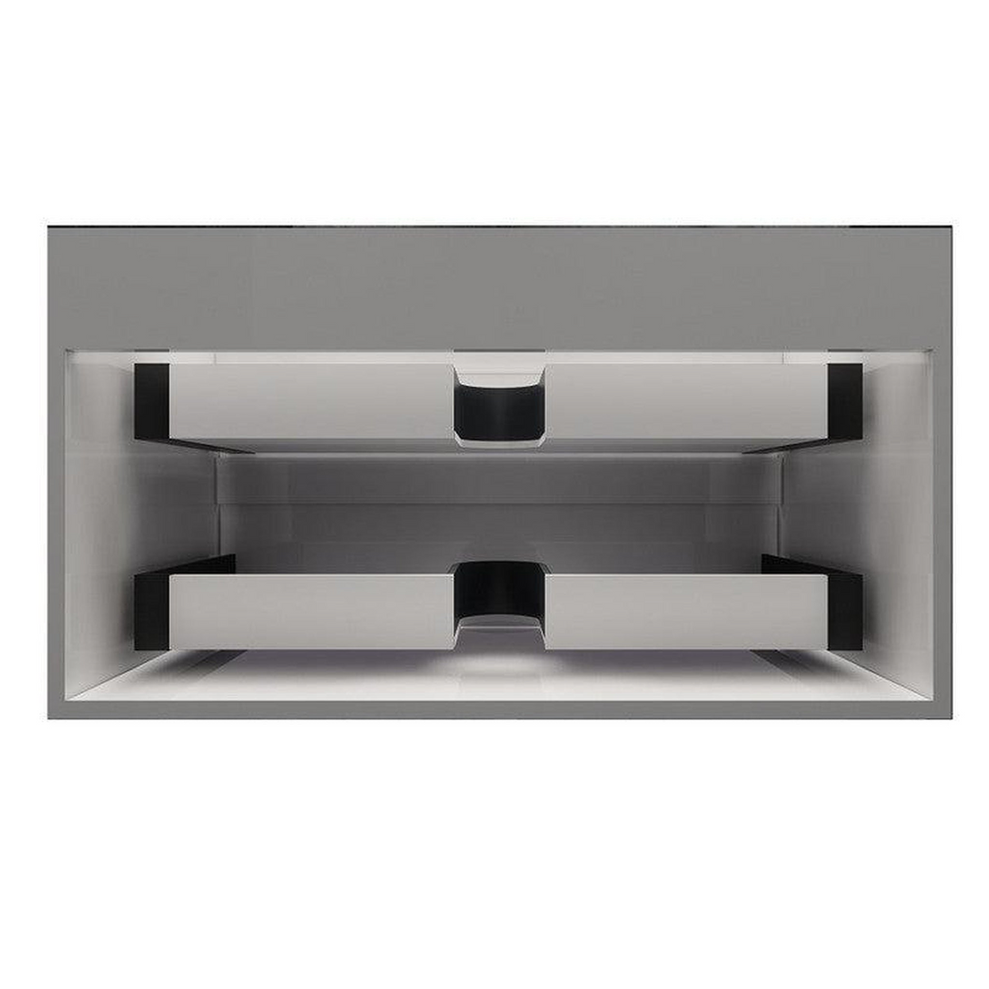 Prime 36" Gloss White Wall-Mounted Vanity With Single Reinforced White Acrylic Sink