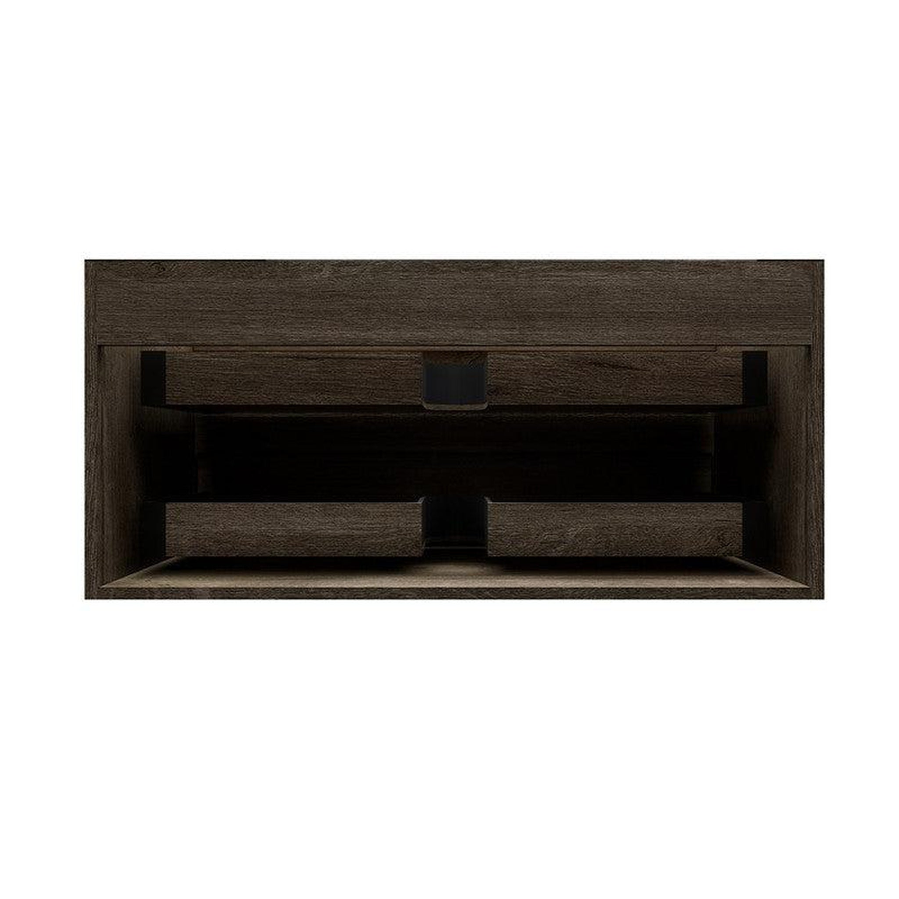 Prime 42" Gray Oak Wall-Mounted Vanity With Single Reinforced White Acrylic Sink