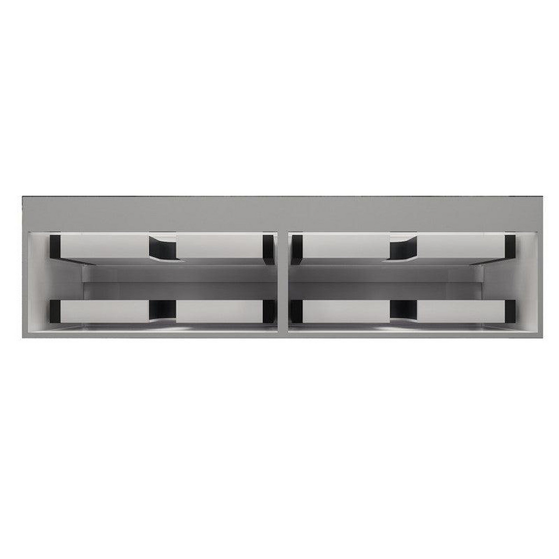 Prime 72" Gloss White Wall-Mounted Vanity With Double Faucet Holes and Reinforced White Acrylic Sink