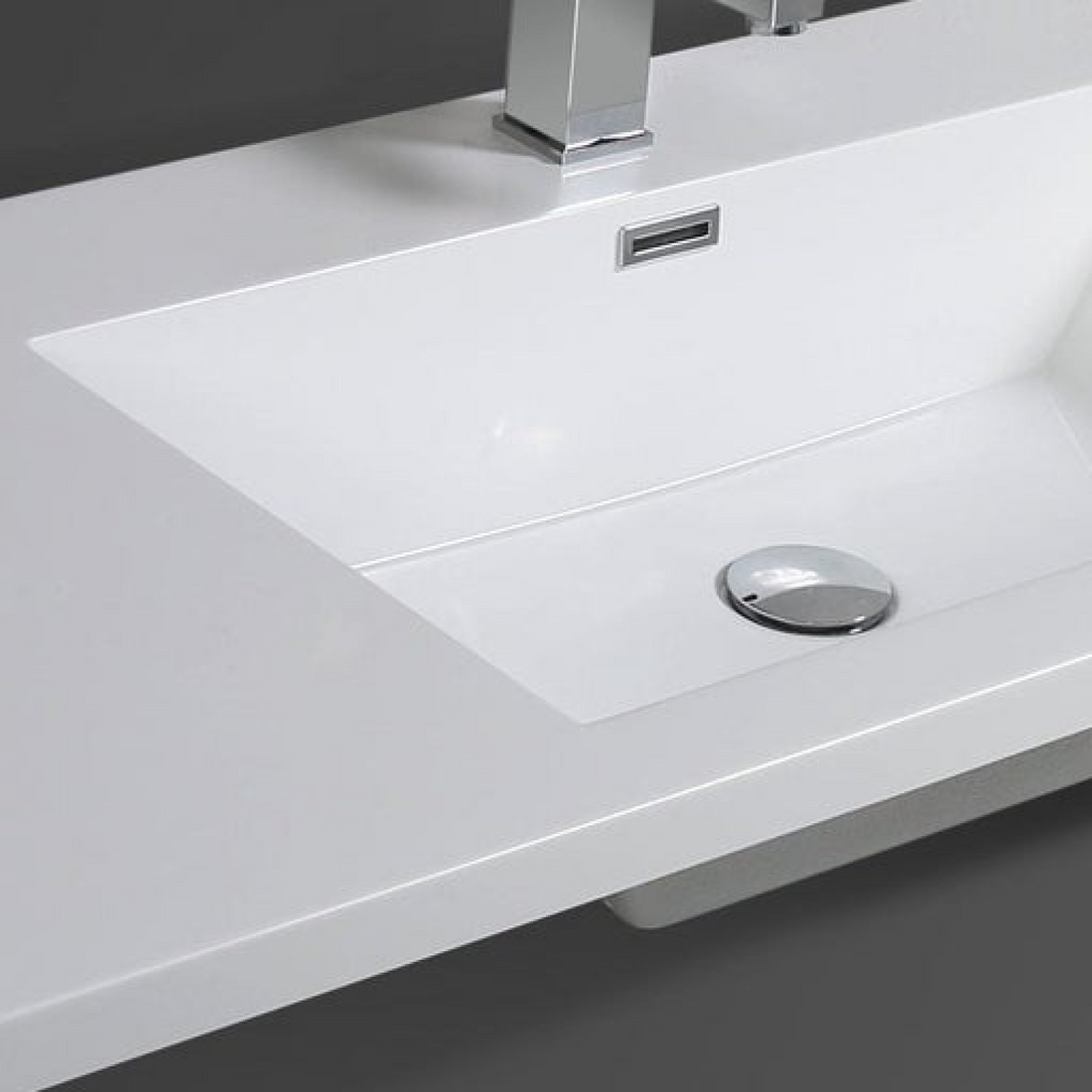 Boho Elegance 60" Nature Oak Wall-Mounted Vanity With Single Reinforced White Acrylic Sink