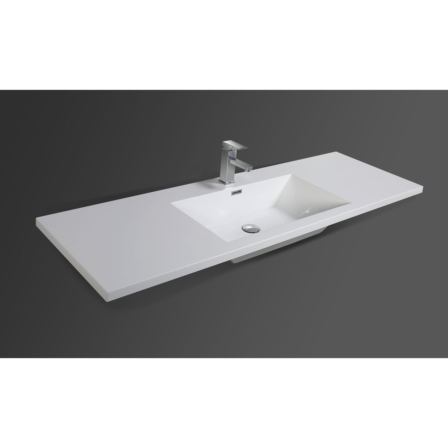 Amara 60" White Oak Freestanding Vanity With Single Reinforced White Acrylic Sink