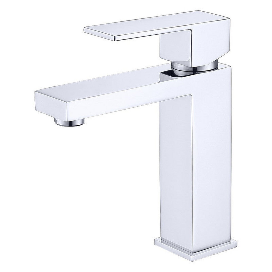 BathCraft Nelli 7" x 8" Single Hole Chrome Rigid Spout Faucet