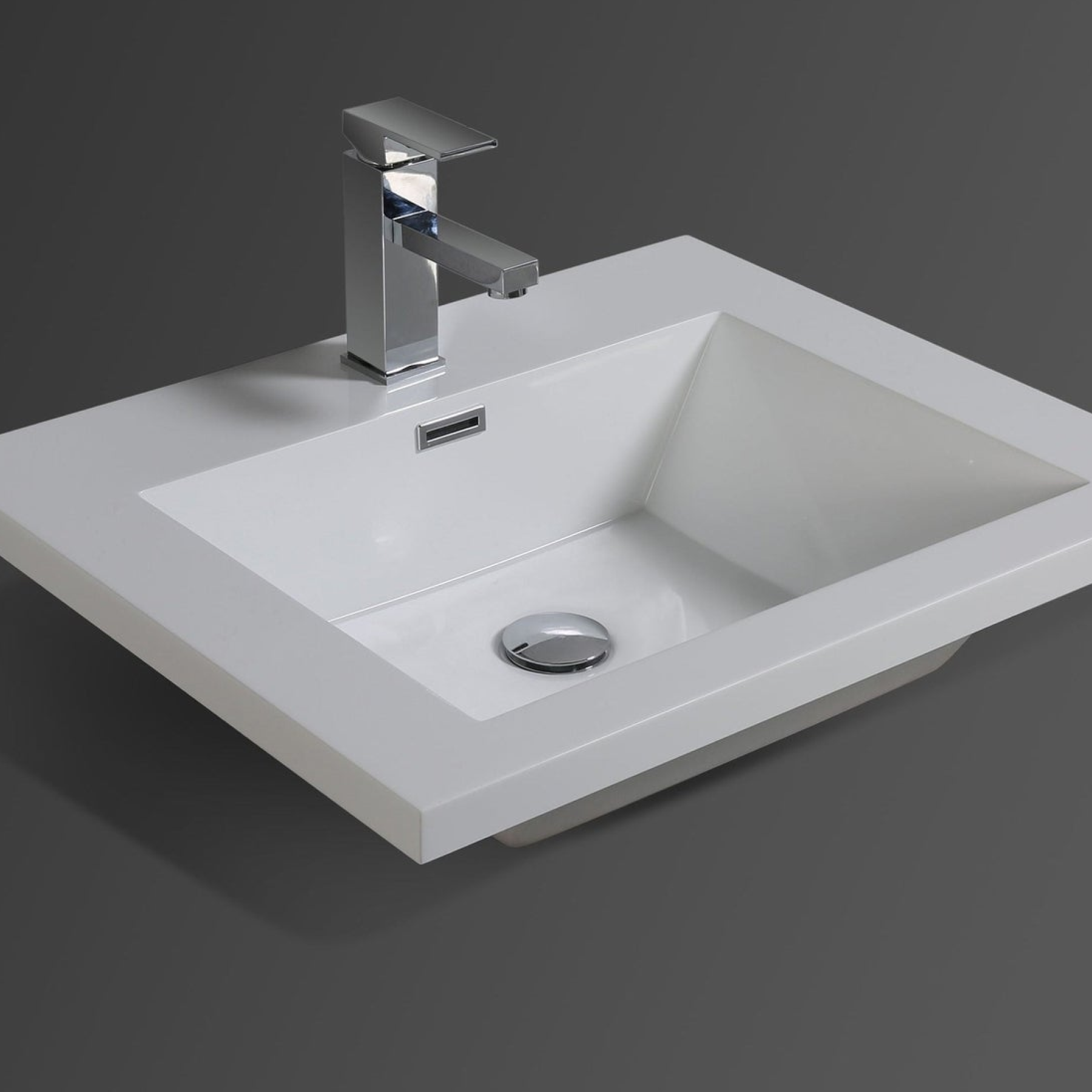 Boho Elegance 24" New England Oak Wall-Mounted Vanity With Single Reinforced White Acrylic Sink