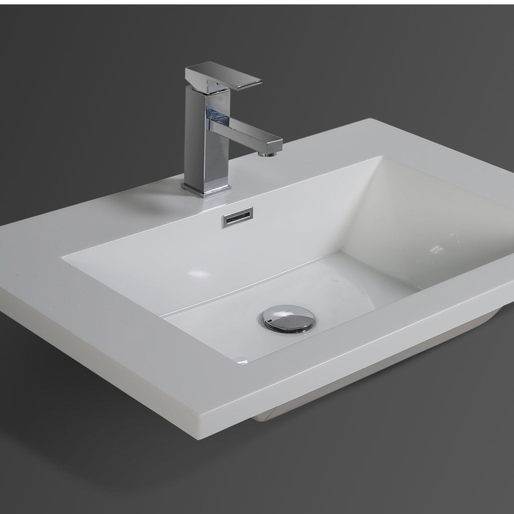 Boho Elegance 30" Rosewood Wall-Mounted Vanity With Single Reinforced White Acrylic Sink