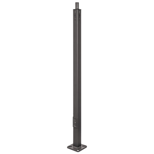 Straight Square Steel Pole, 10 Foot Length, for 4 Inch Adapters