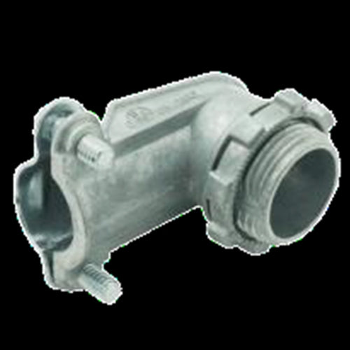 Squeeze in with Confidence: 1/2 Inch 90 Degree Die Cast Zinc Squeeze Connector Conduit Fittings - Secure and Easy to Install