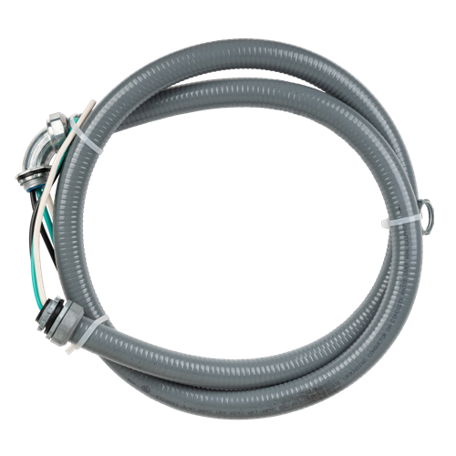 Flexible and Reliable 3/4 in. x 6 ft Non-Metallic Liquidtight A/C Electrical Whip for Safe and Easy Wiring