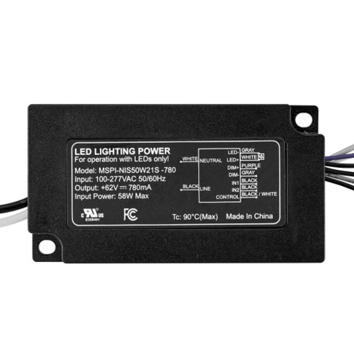 45W Dimmable LED Power Supply with Output Voltage of 50-62V
