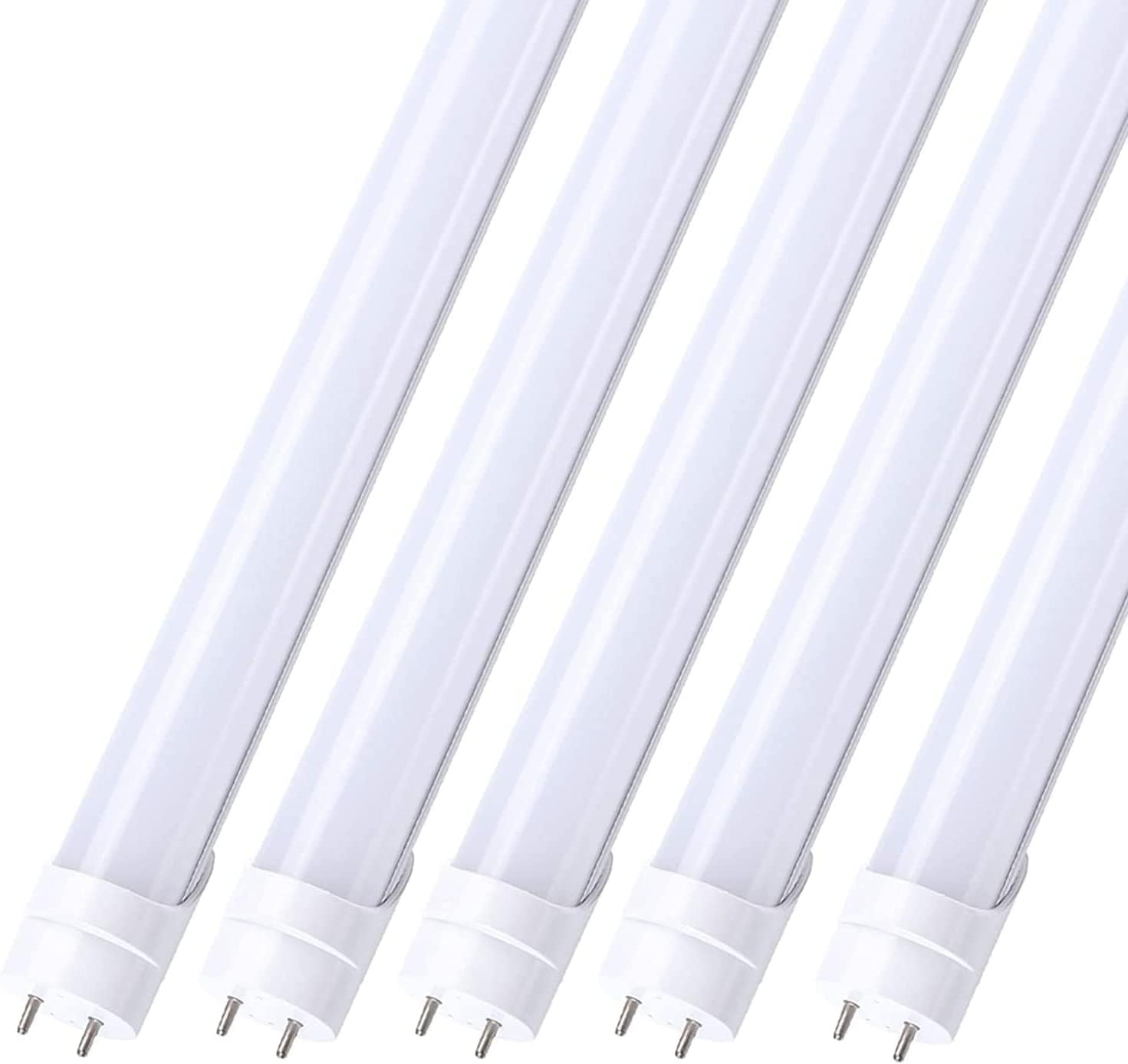 4ft LED Tube Light - 18W - 4000K - 2340 Lumens - AC100-277V - Frosted Cover - Bypass Ballast/Type B/Double Ended - (25-Pack)