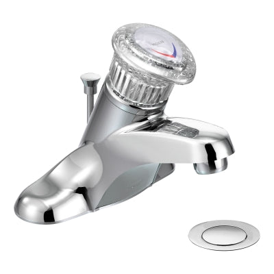 Single Handle Low Arc Centerset Lavatory Faucet - Chrome