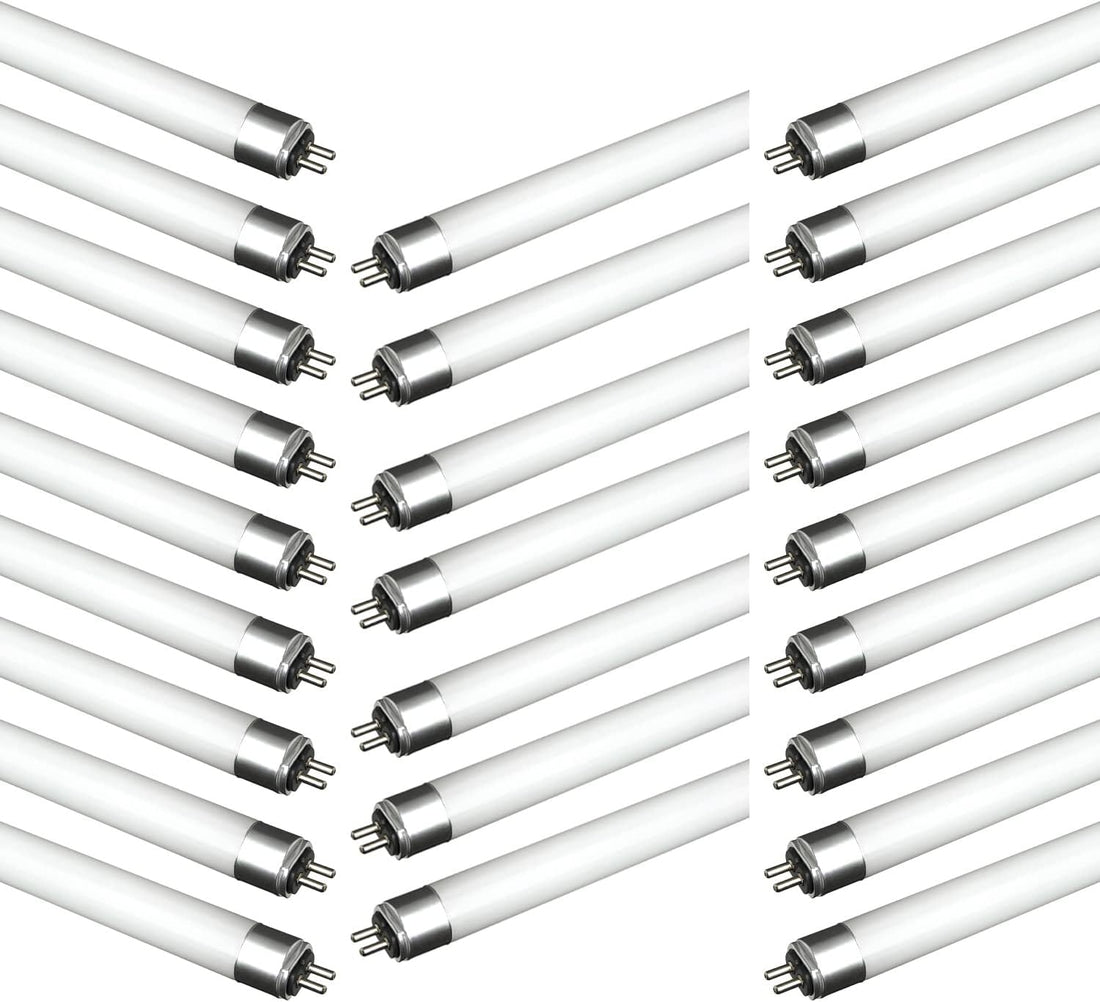 4ft LED Tube Light - 24W - 5000K - 3750 Lumens - AC100-277V - Frosted Cover, Medium Bi-Pin (G5) - Bypass Ballast - (25-Pack)