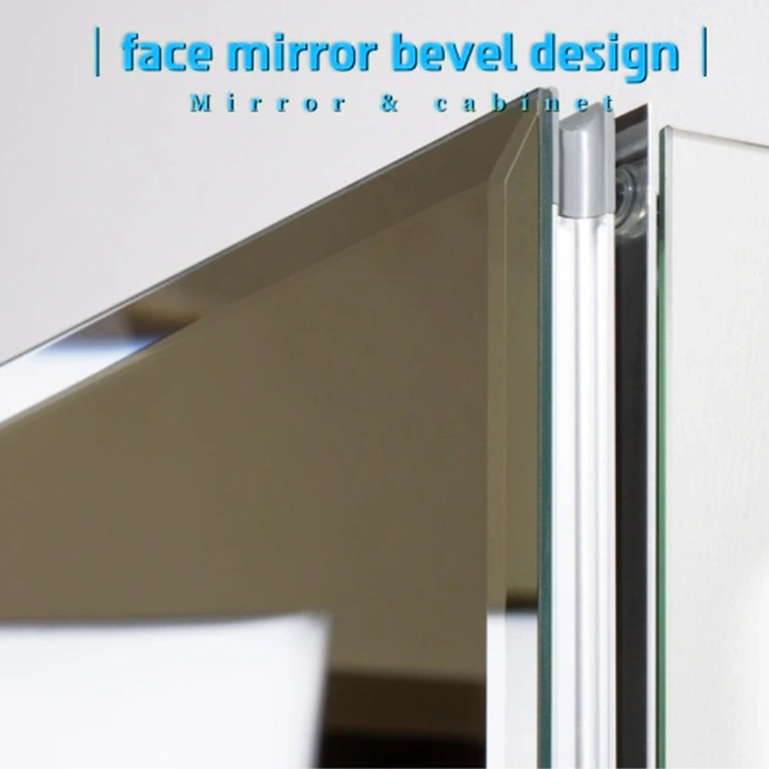 36 x 26" Deluxe Frameless Medicine Cabinet: Double-Sided Mirror, 3-Door, Soft-Closing, Adjustable Shelves, for Bathroom, Bedroom, Hotel