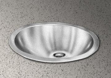 Self-Rim Single Bowl Oval Lavatory Sink Stainless Steel