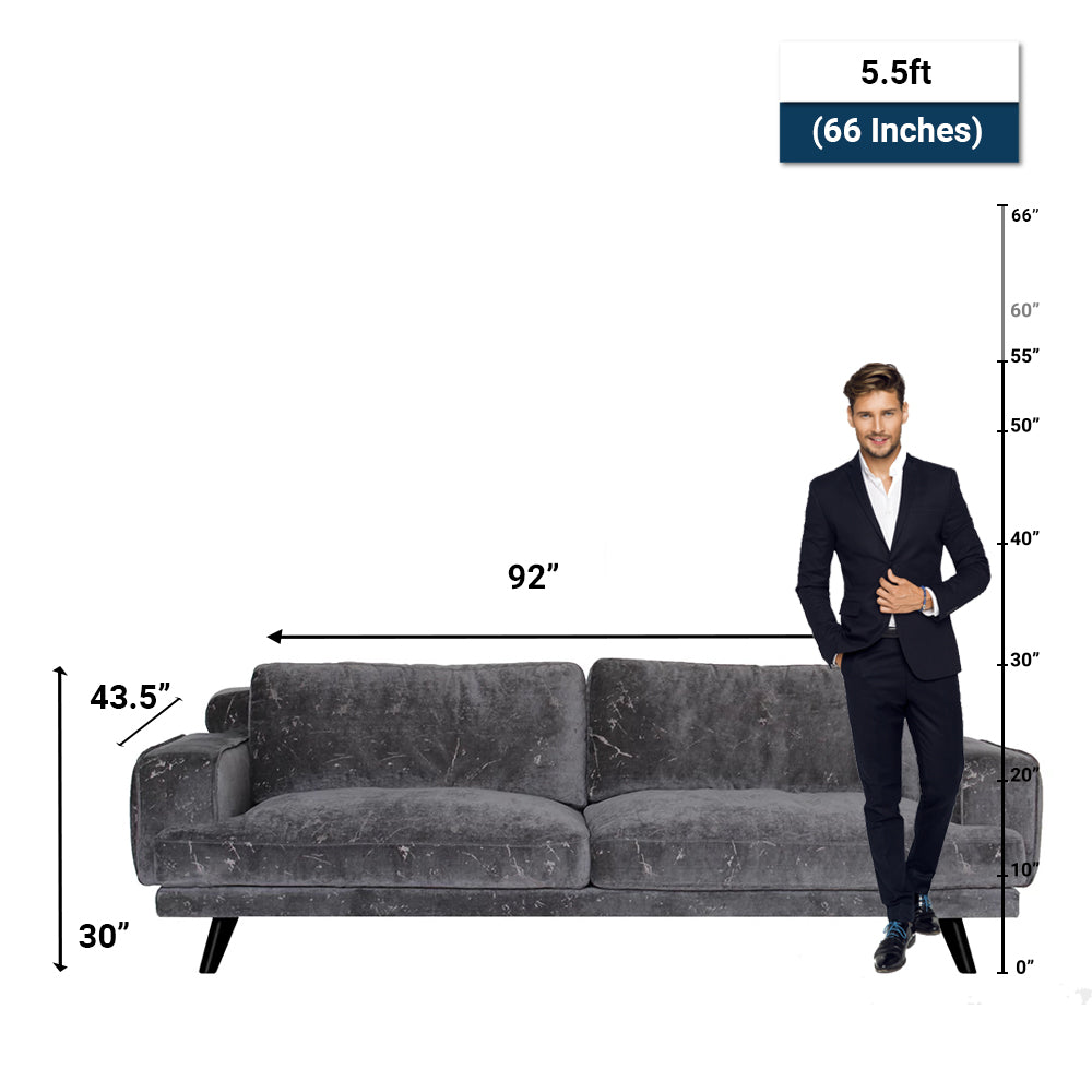 Sofa Dark Grey: Contemporary Modern Comfort in Dark Grey