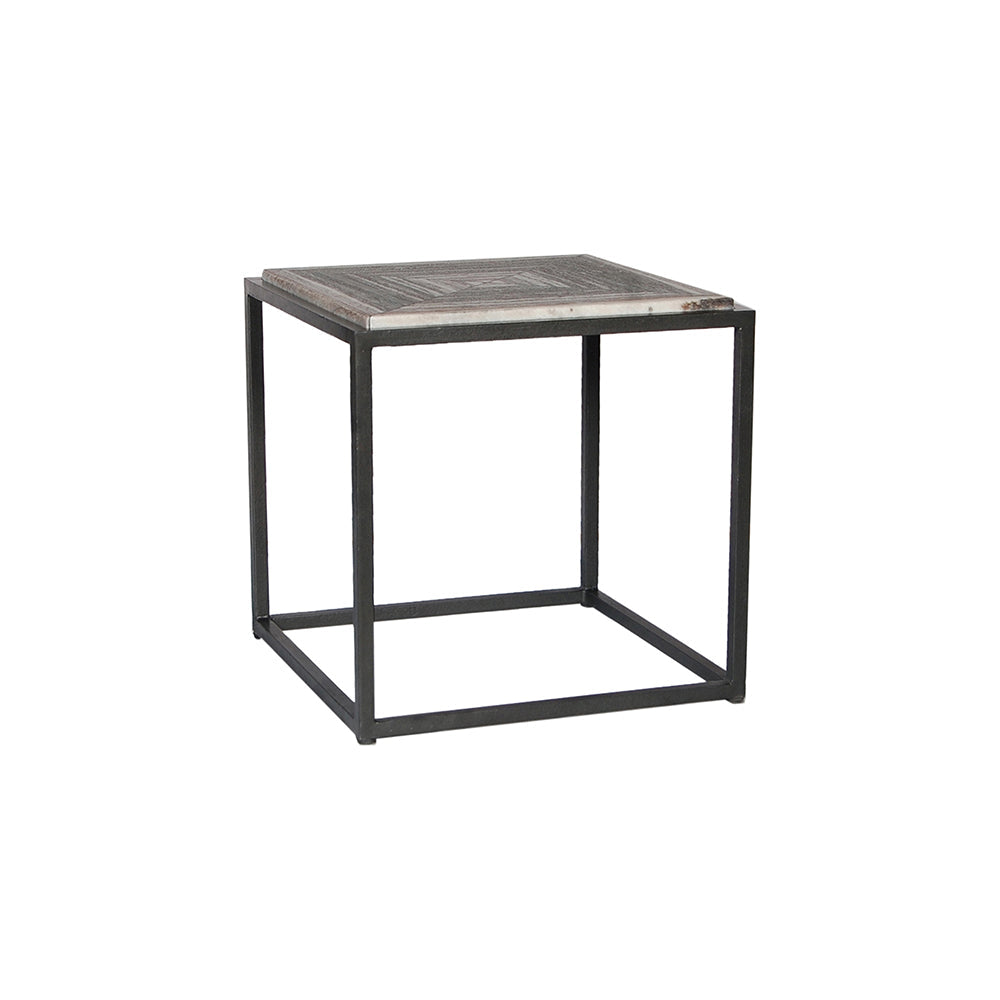 Marble Side Table: Grey Marble Elegance in a Contemporary Modern Design