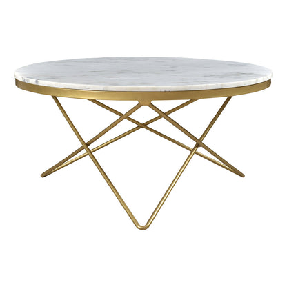 Glam Haley Coffee Table: Caf√© Lounge Marble Table for Meetings and More