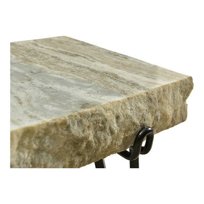 Accent Table with Marble Top: Modern Elegance for Home Office and Living Room