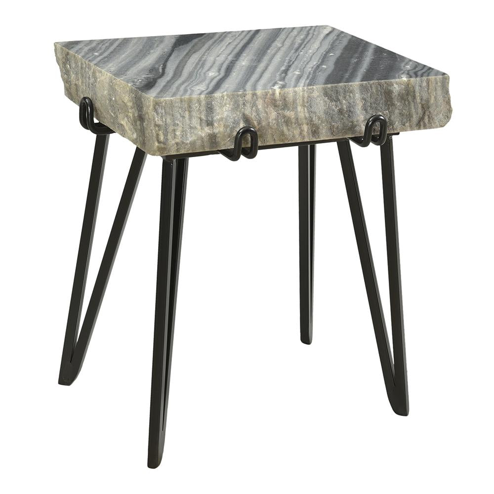 Accent Table with Marble Top: Modern Elegance for Home Office and Living Room