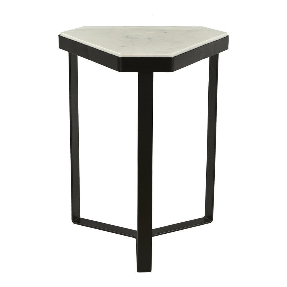 Inform Accent Table with Iron Frame Legs: Modern Contemporary Charm