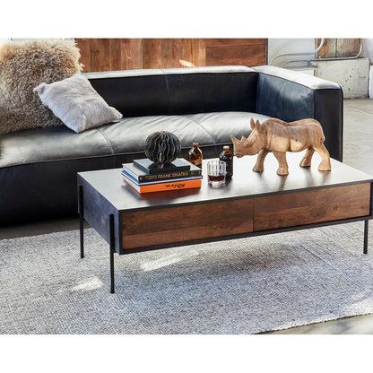 Media Entertainment Coffee Table: Contemporary Modern Buffet and Coffee Table