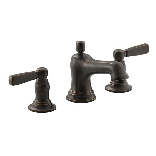 Bancroft Widespread Lavatory Faucet with Metal Lever Handles - Oil Rubbed Bronze