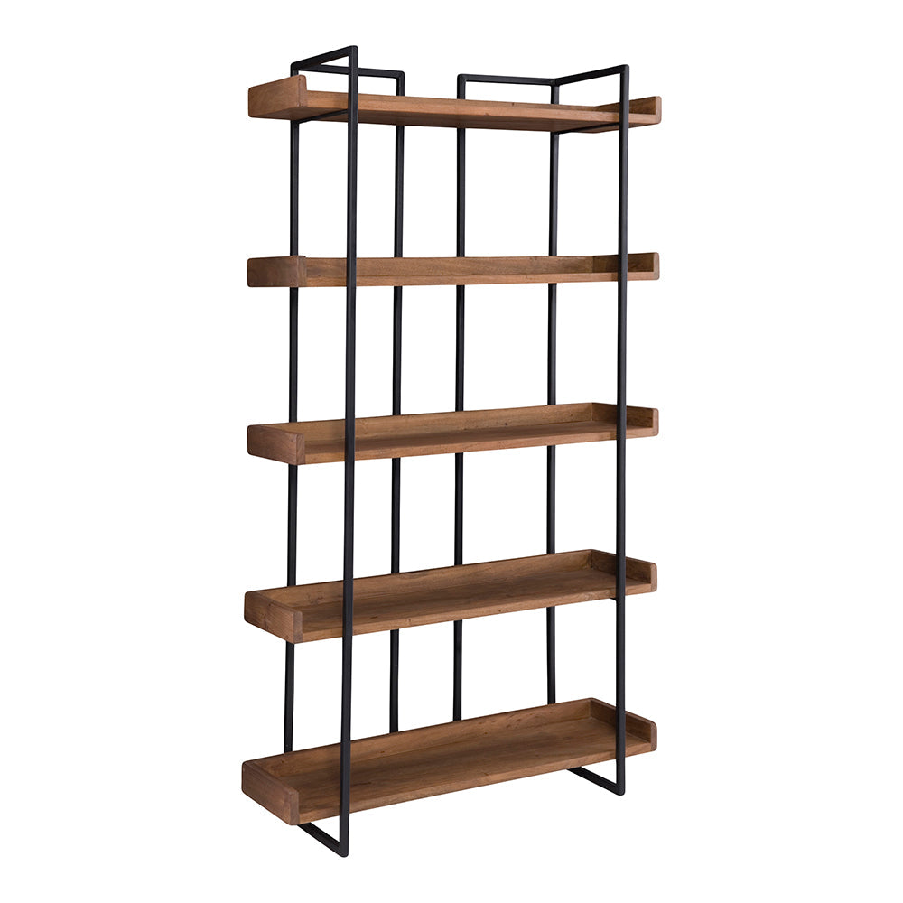 5-Shelf Vancouver Bookshelf with Storage Cabinet: Storage and Display Solution