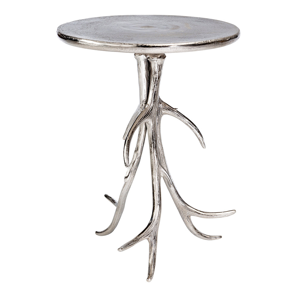 Aluminum Base Willow End Table: Contemporary Modern Entryway Accent