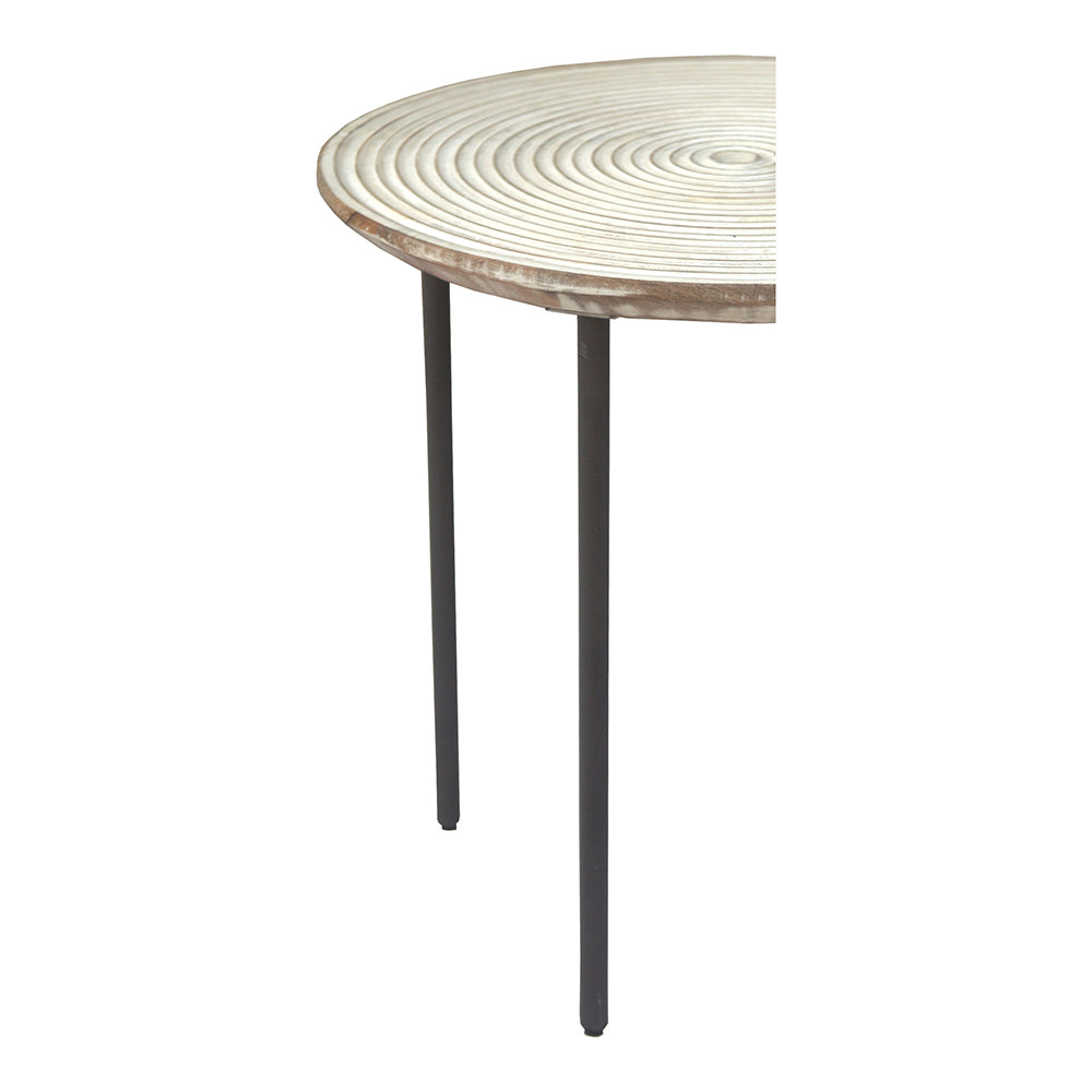 Vortex Side Table: Natural Contemporary Modern Elegance