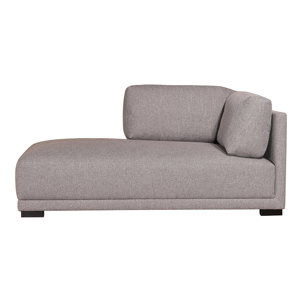 Chaise Left: Contemporary Modern Comfort in Grey and Light Grey
