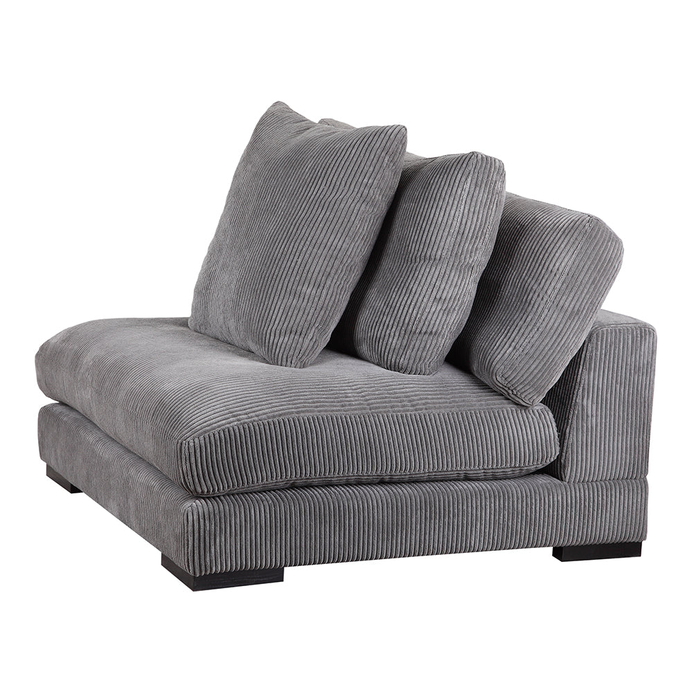 Slipper Armless Chair: Transitional Modern Comfort